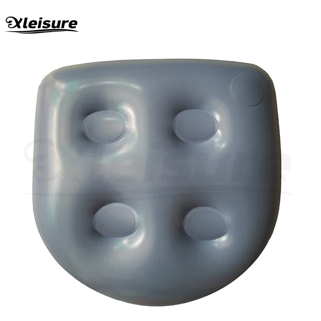 High Quality Outdoor inflatable pool seat Whirlpool Soft Spa Cushion Seat In Silver Grey Color