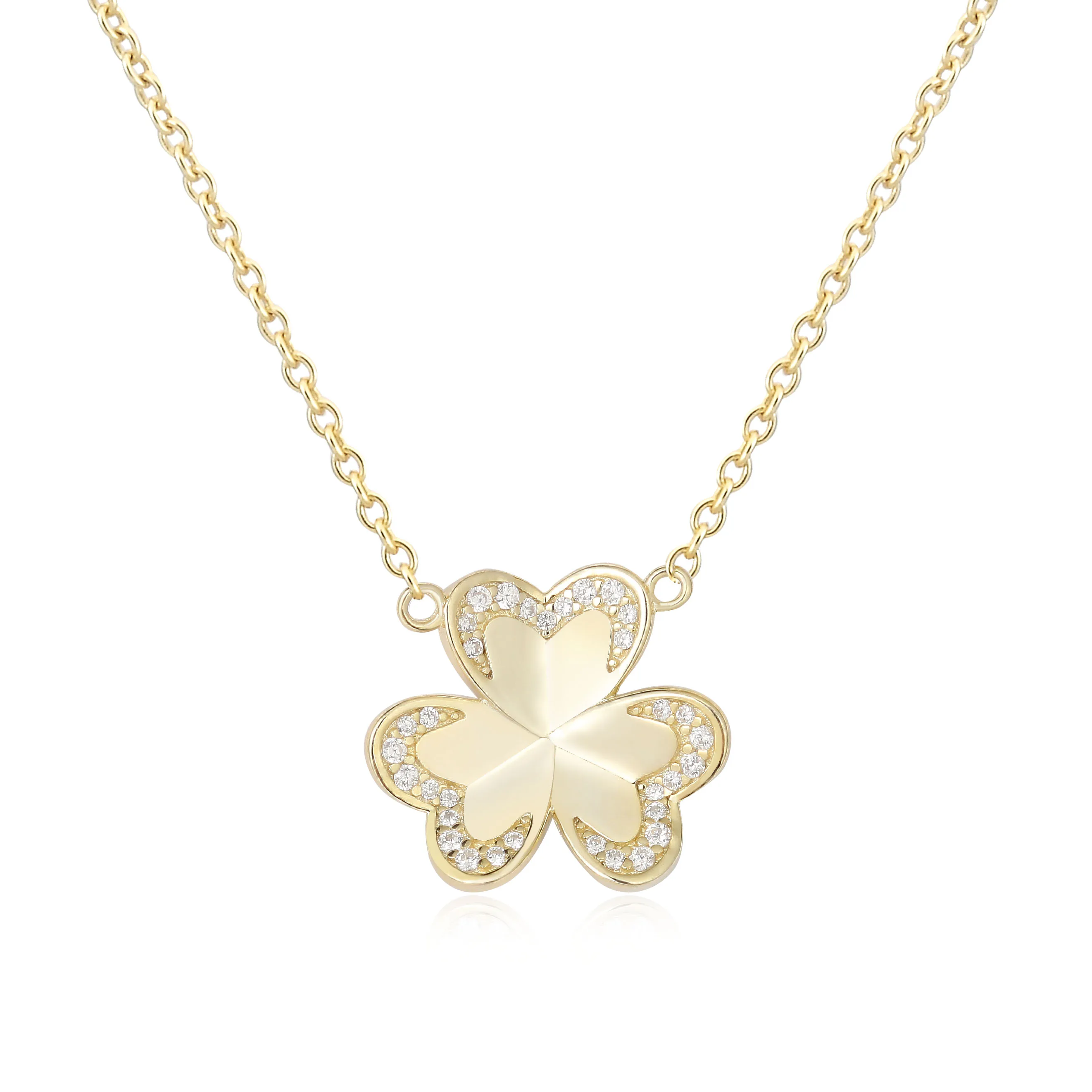 New trend 925 sterling silver brand jewelry wholesale custom woman 14K solid gold jewish diamonds jewelry set necklace pendants