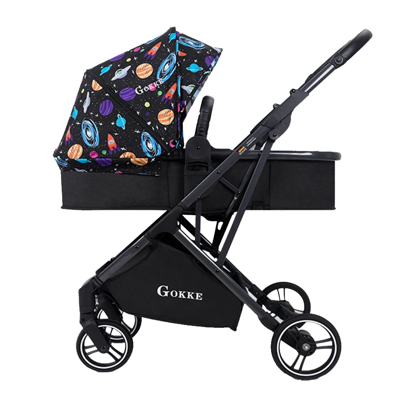 baby prams australia B09 rubber wheels baby stroller in aluminum baby carriage with adjustable seat height angle