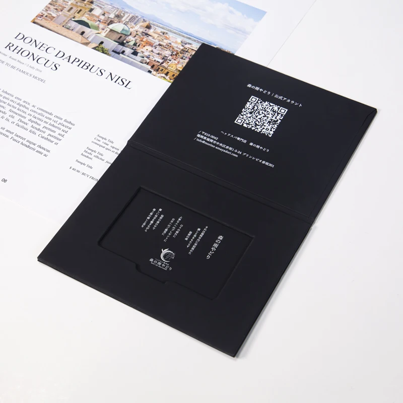 Luxury New Creative Custom Gift Card Credit Card Invitation Business Card Packaging Rigid Box