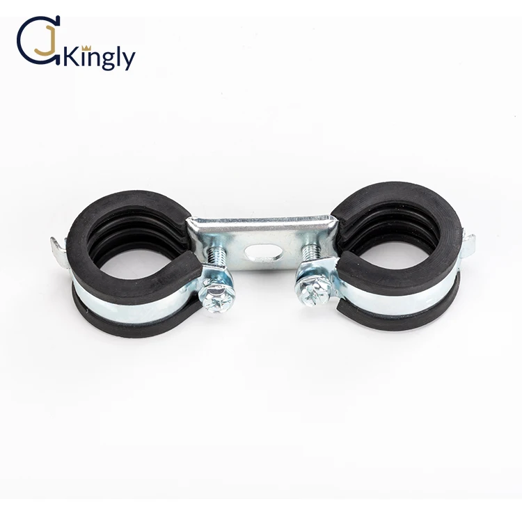 Wholesale 20 NB/DN Wall Mounting Double Sided Pipe Clamp Pipe Holder 3/4 Inch,metric Standard 26-28MM CN;GUA KINGLY MDCO28 1.5MM