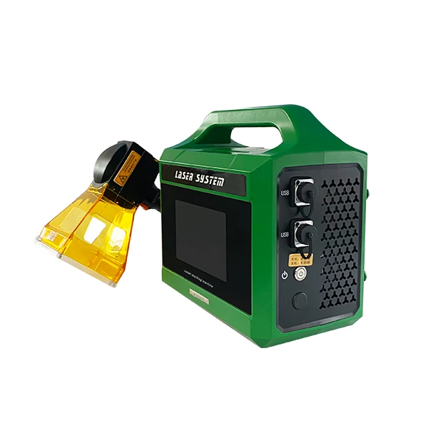 portable mini 20w 30w  handheld automatic small fiber laser deep engraving marking machine for stainless steel dog tag
