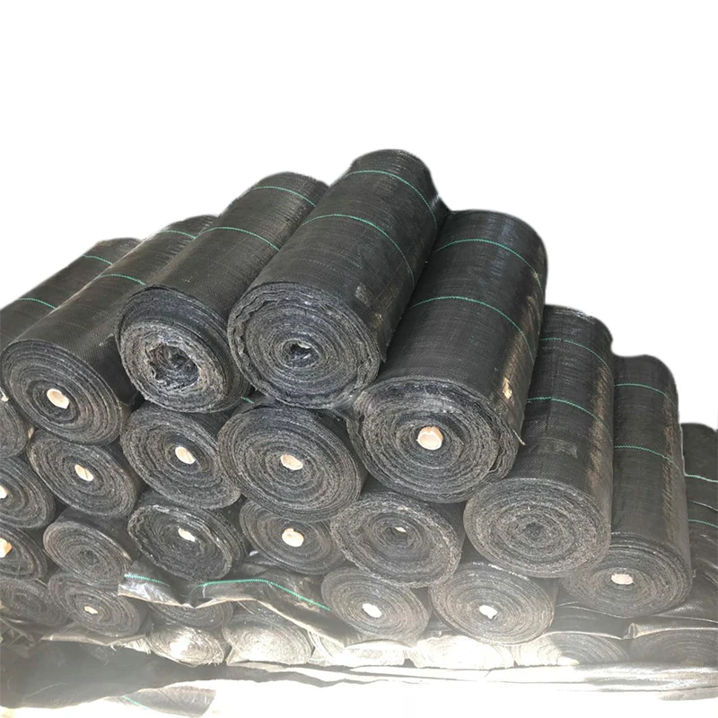 black weed mat with tram lines, 105 gsm, 5% uv treatment (8 year useful life)