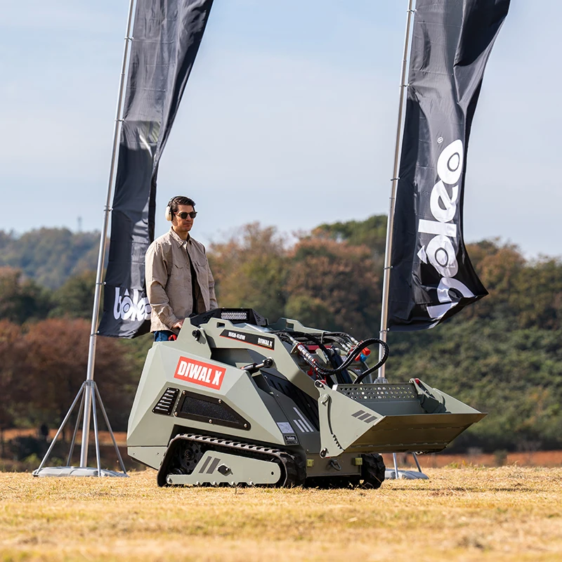 Mini Skid Steer Backhoe Loader Compact Tractor With Loader And Backhoe