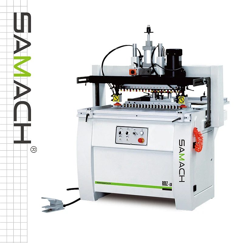 SAMACH Double Lines Drilling Machine Two Rows Multi Spindles Wood Boring Machine