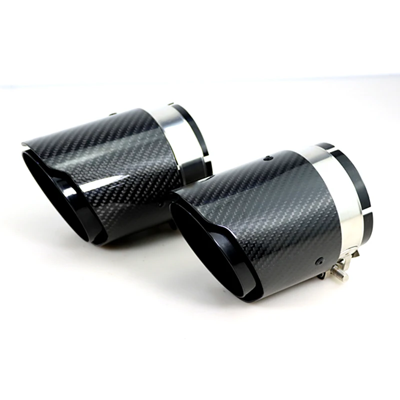 Carbon fiber exhaust tips for BMW X5 F15 E70 X6 F16 car decor accessories  muffler Pipe