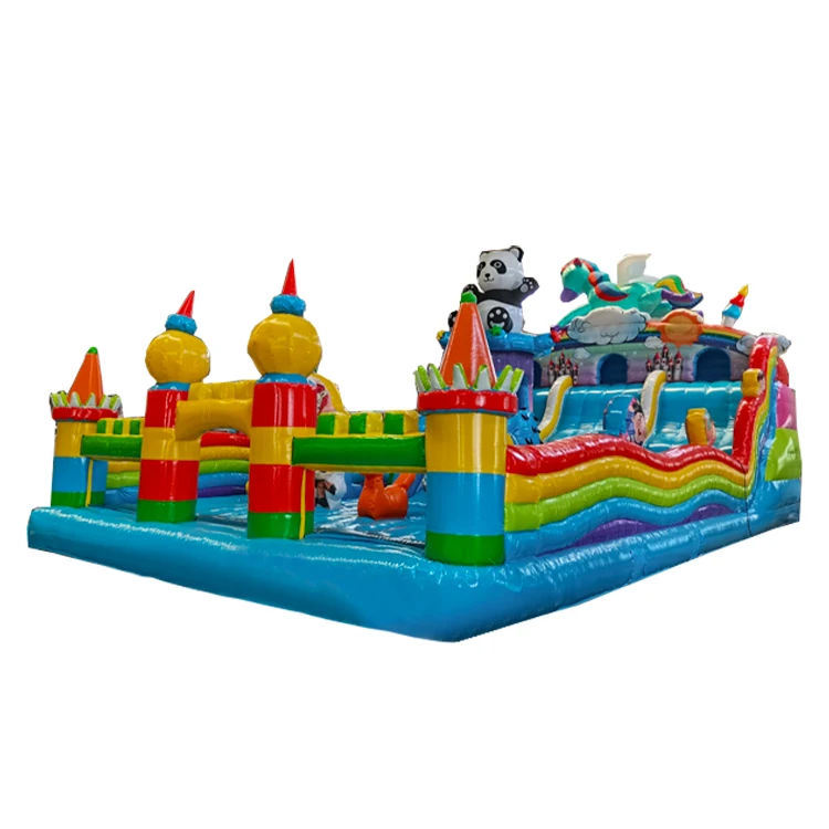 Bouncy castle outdoor large outdoor square trampoline water park playground Toy park slide children