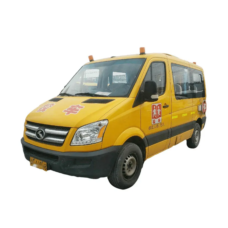 Mini Yellow School Bus Weichai Engine 18 Seater Coach Bus Used King Long School Bus for Children