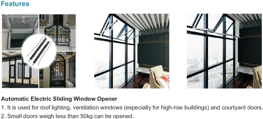 Automatic Electric voice control mode app control slide window opener with Insert Remote Controller