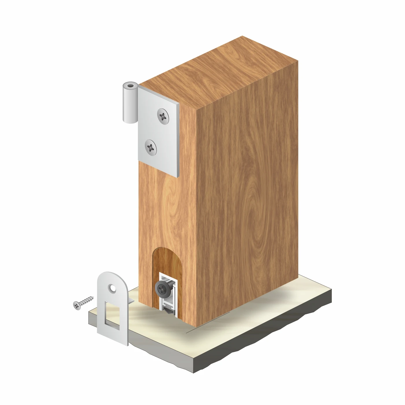 
High Quality Aluminum Automatic Drop Door Down Seals 610mm 