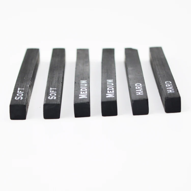 Drawing Class Essential Tools Kit 6PCS Black Wood Compressed Charcoal Pencils Sets Assorted for Sketching