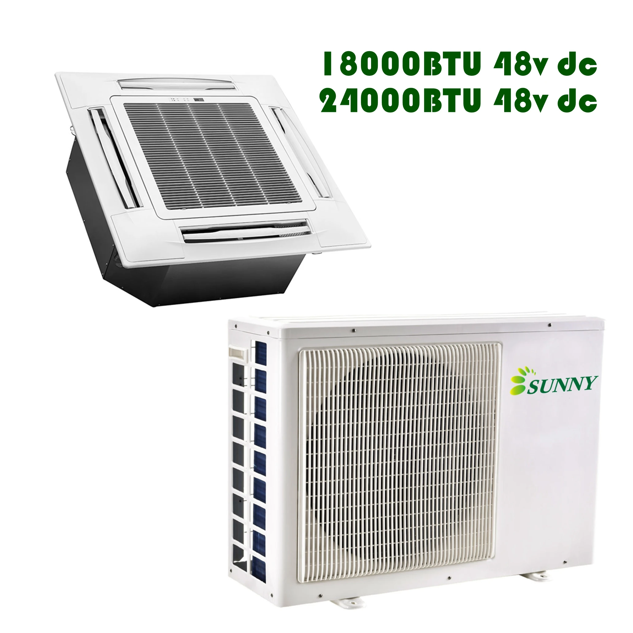China Manufacturer Good Price 18000btu 100% solar powered air conditioner
