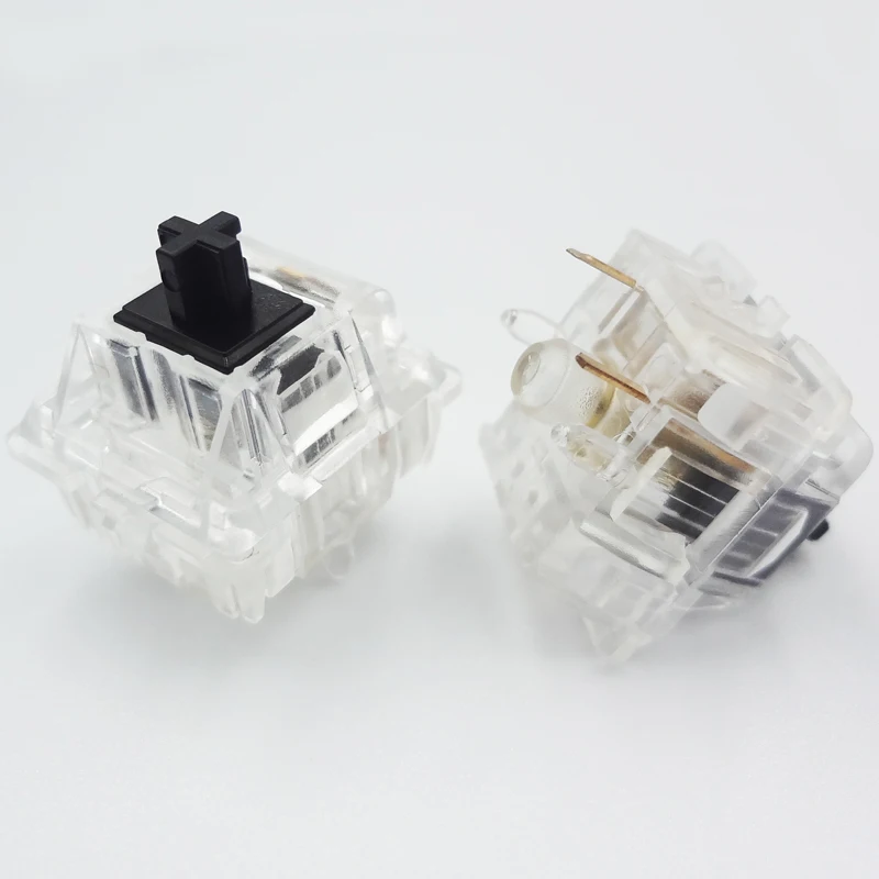 DUROCK Full Nylon Switches 5 pins RGB Linear Switch 55g 62g 63.5g 65g 67g 78g Glold plated Spring Mechanical Keyboard switches