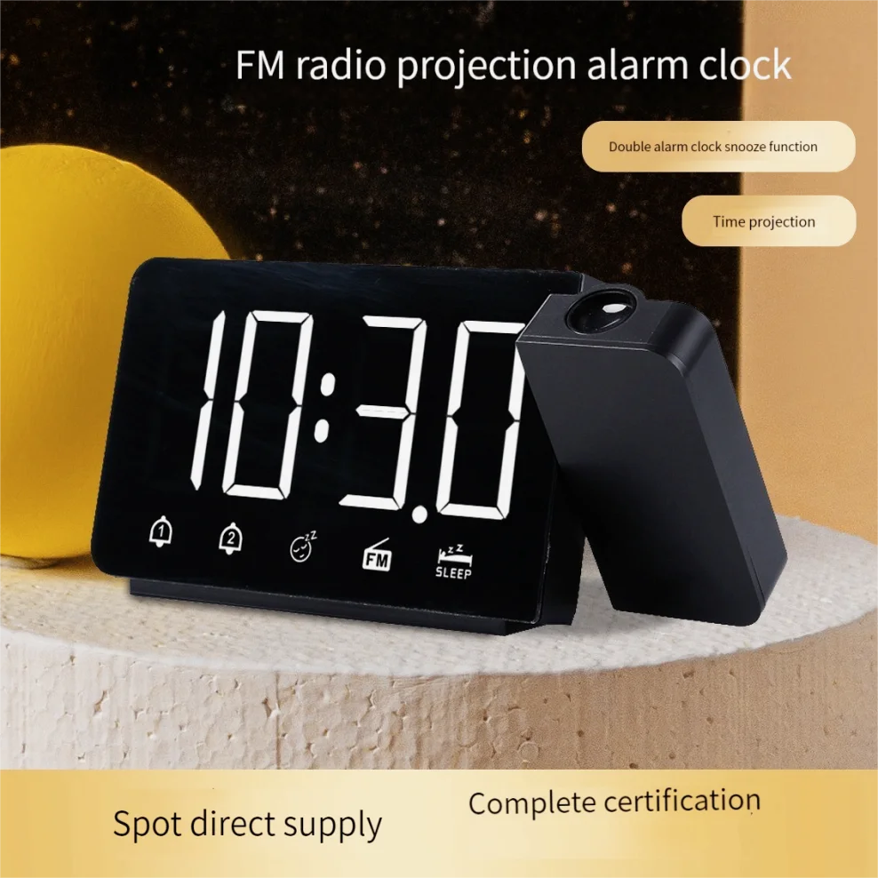 electronic alarm clock audio, listening to temperature and humidity weather station table set small gifts music to wake up the /