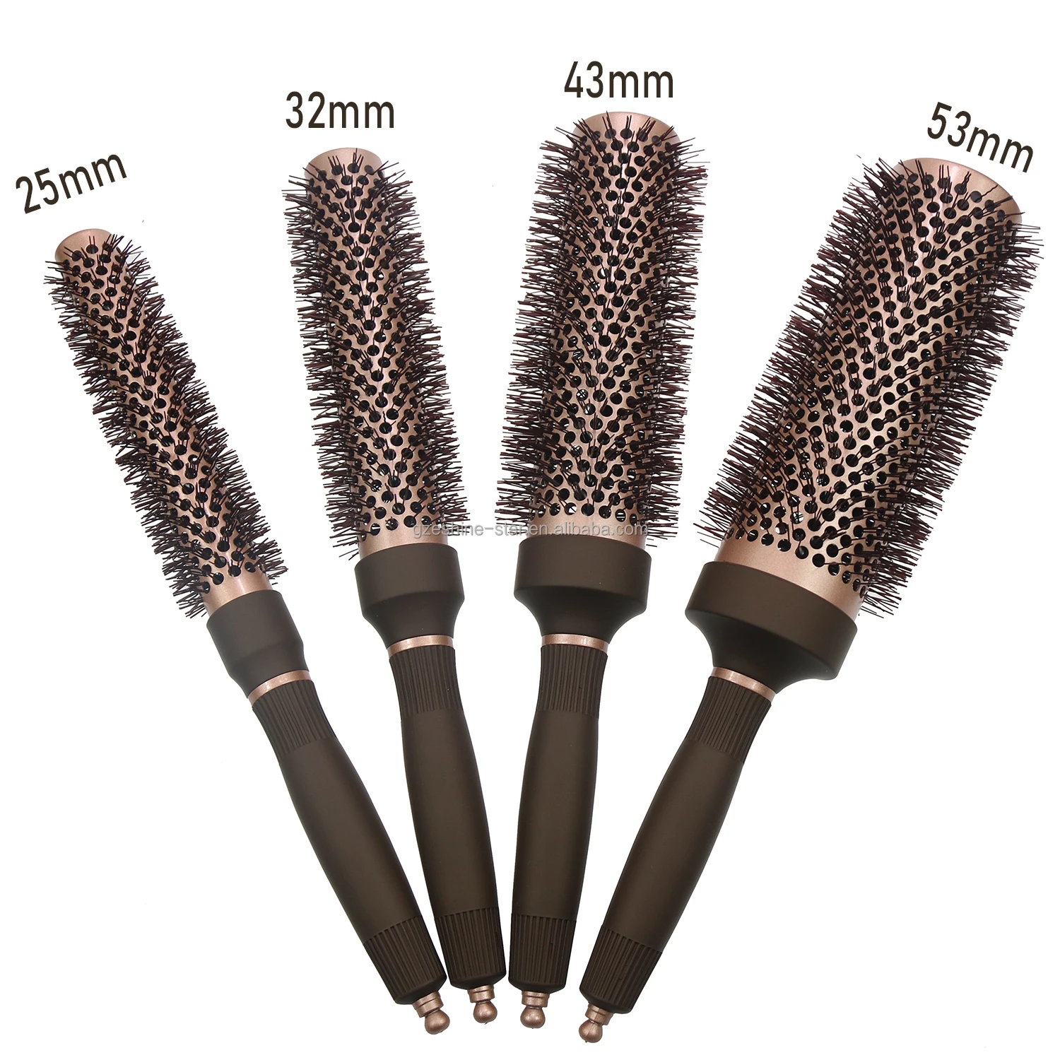 Профессиональная Длинная Круглая керамическая щетка для волос с индивидуальным логотипом