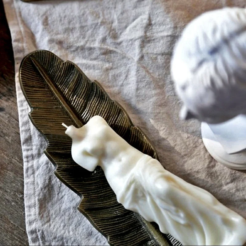 Роскошная романтическая креативная Штукатурная скульптура Venus Ароматизированная соевая восковая свеча