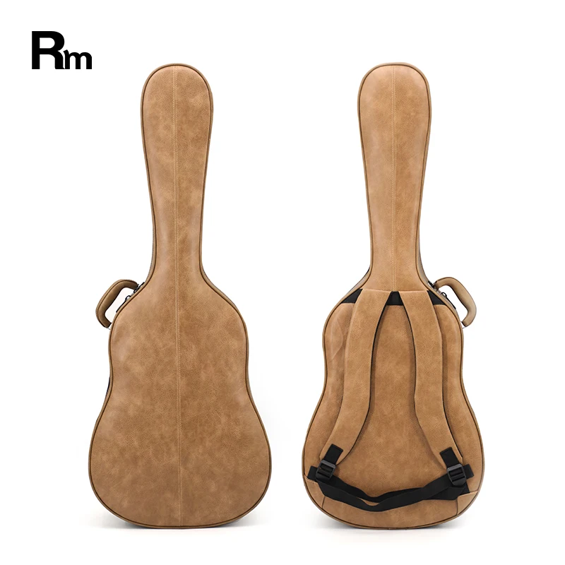 FCC-D-01 Rm Rainbow musical instrument case leather foam padding hardcase acoustic classical guitar hard case  guitar gig bags