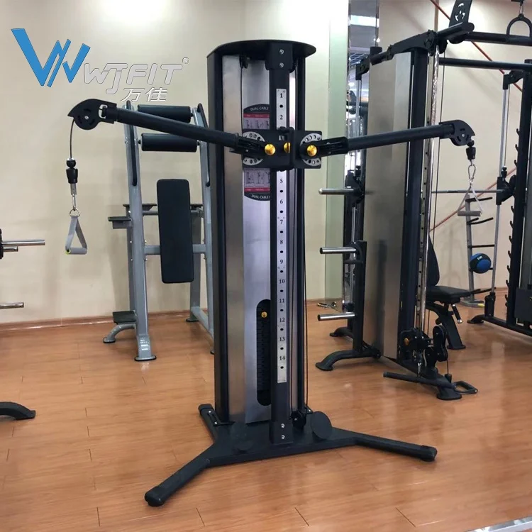 
Multi Functional Trainer Tower Function Trainer With Arms Cable Crossover Machine Wall Mounted Dual Cable Home Gym 
