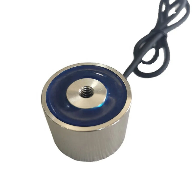 
JSP-3425 24VDC 9.6W Holding Force 30kgs(300N) Round Normal Electromagnet solenoid for magnetic lifting 