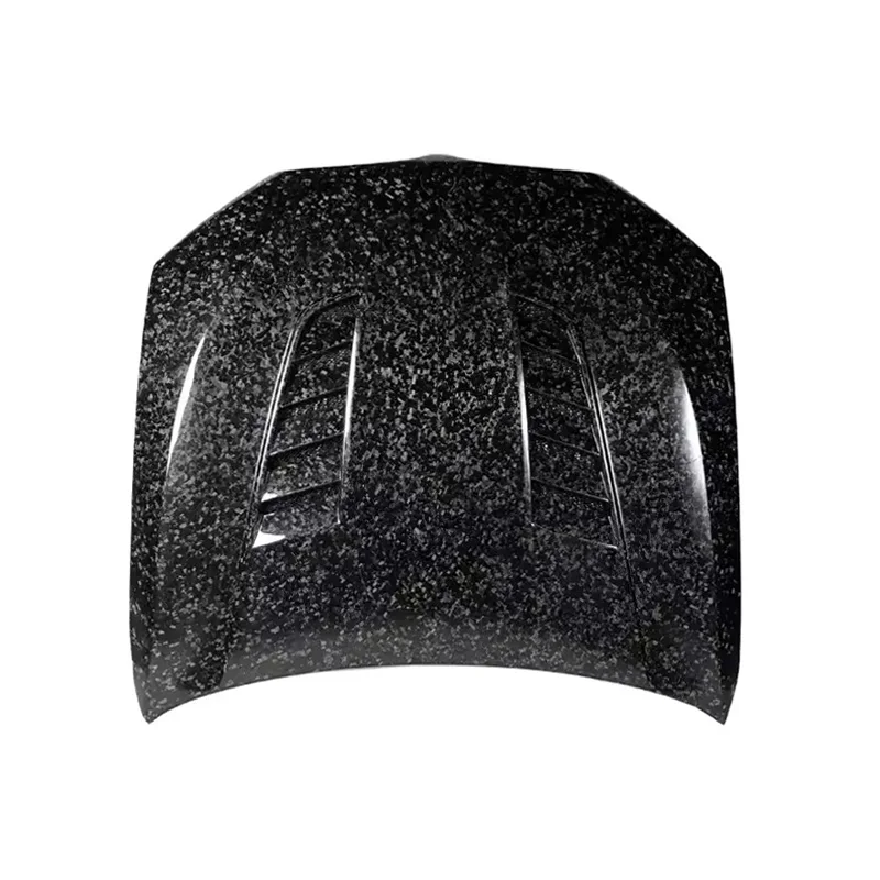 Langyu Car Exterior Accessories V Style Forged Dry Carbon Front Bonnet For BMW 5 Series G30 G38 M5 F90 Engine Bonnet Hood