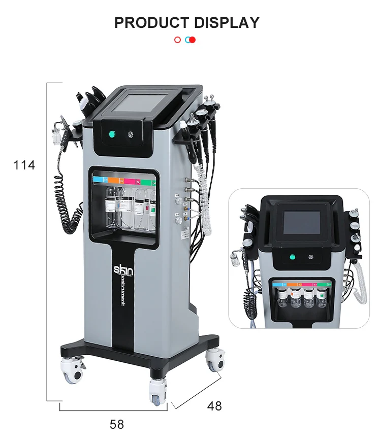 2021 Высокое качество подтяжки лица кислородная струя Hydra лица Био РФ 8 в 1 иглы Бесплатная мезотерапия уход за кожей машина