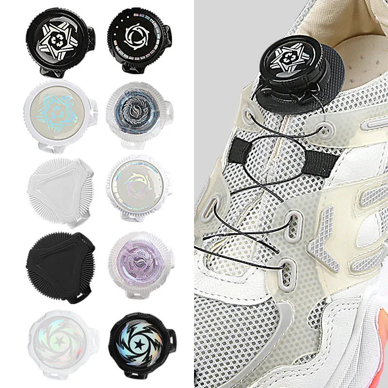 Adult Quick Lock Shoestring for Sport Shoes  Kids No Tie Shoe Laces Metal Wire Swivel Automatic Buckle Rope Sneaker Shoelaces