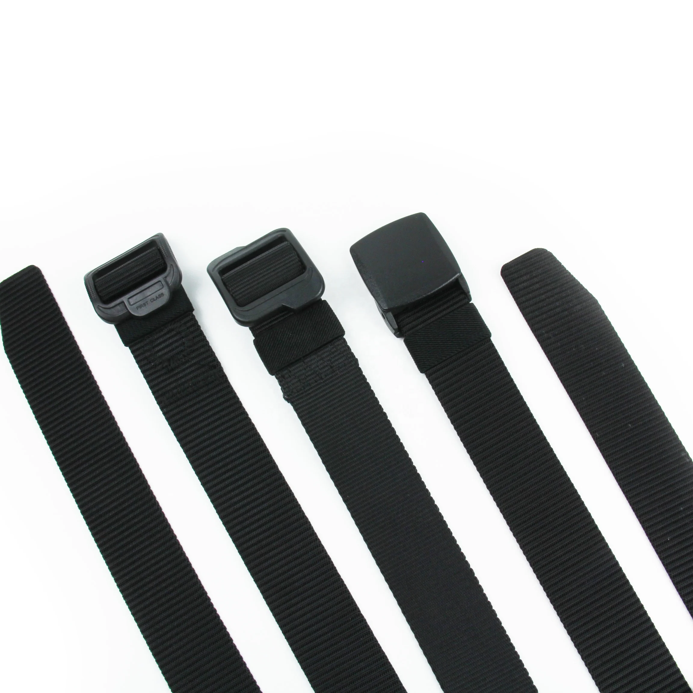 Wholesale adjustable Belt Outdoor nylon Belt with Plastic Buckle