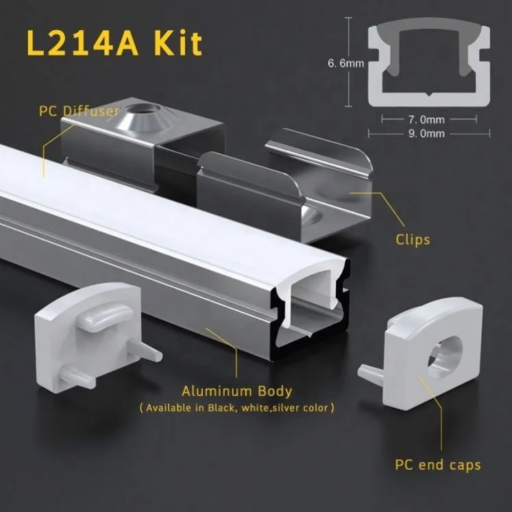 Алюминиевый профиль квадратной формы на заказ, светодиодные алюминиевые профили для кухонного шкафа //