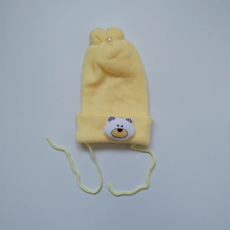 1-2 Year Newborn Baby Cap Wholesale Toddler Beanie Baby Boys Girls Beanies Kids Winter Hats Children Knit Warm Caps