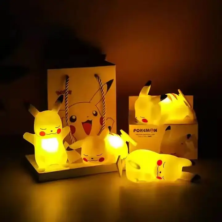 3D аниме световая коробка Pokemoned Figure фигурка с коробкой игрушки Pikachu ночник для дня рождения Рождественский подарок