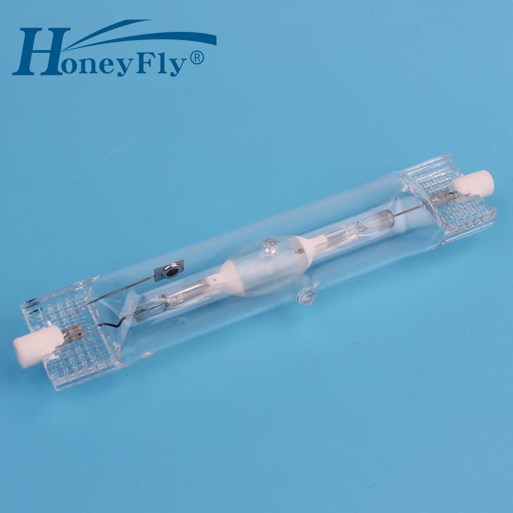 HoneyFly Металлогалогенная лампа 220 В 70 Вт 150 3000 К/5000 К R7S двухсторонний металлический галогенный светильник накаливания прожектор кварцевая трубка