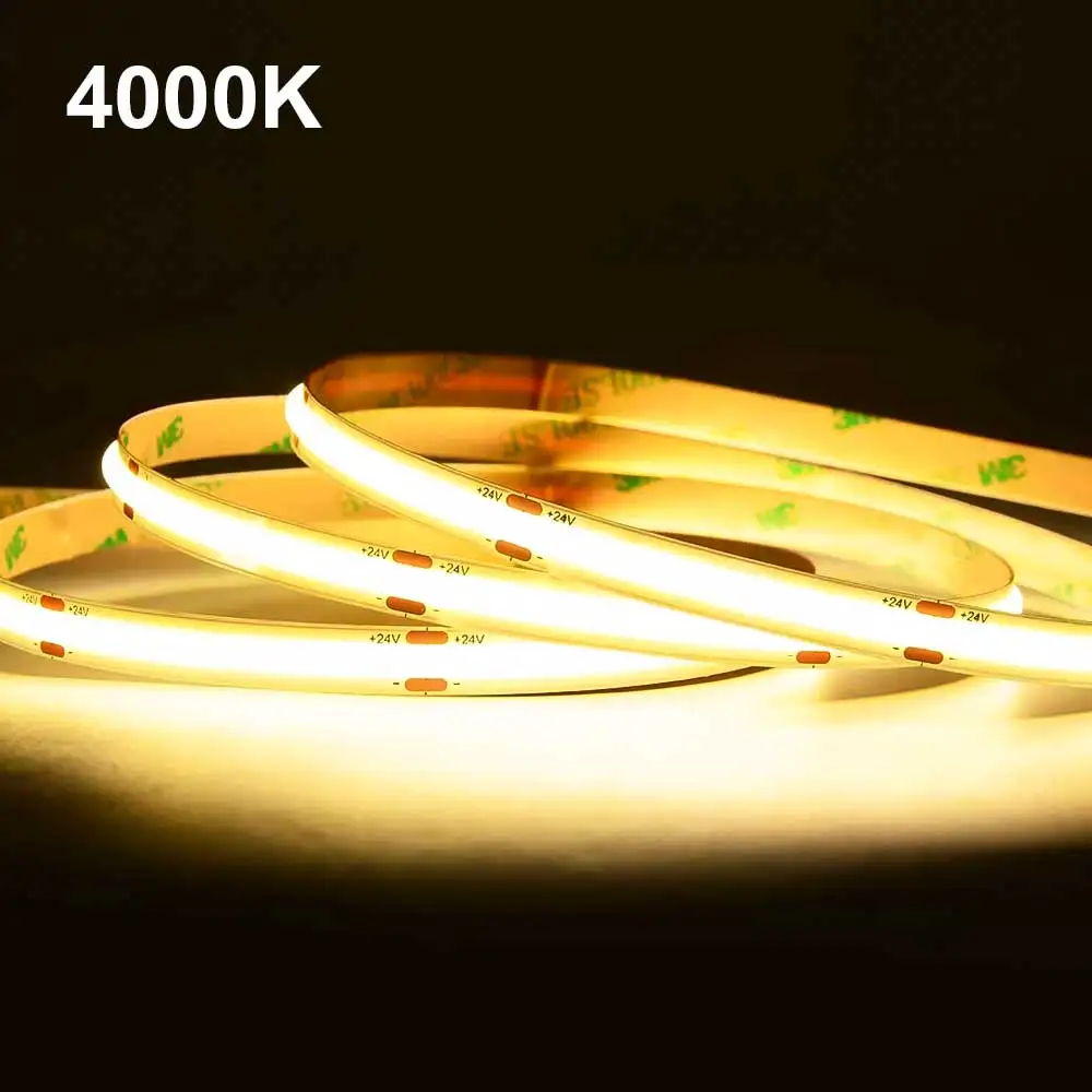 High Brightness cob red light blue orange green pink yellow 5mm 8mm 10mm 24v 12v 320 480 528 stripe tapes streifen licht lights