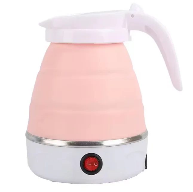 High Quality Silicone Folding Hot Kettle Travel Dormitory Portable Electric Kettle can be Folded