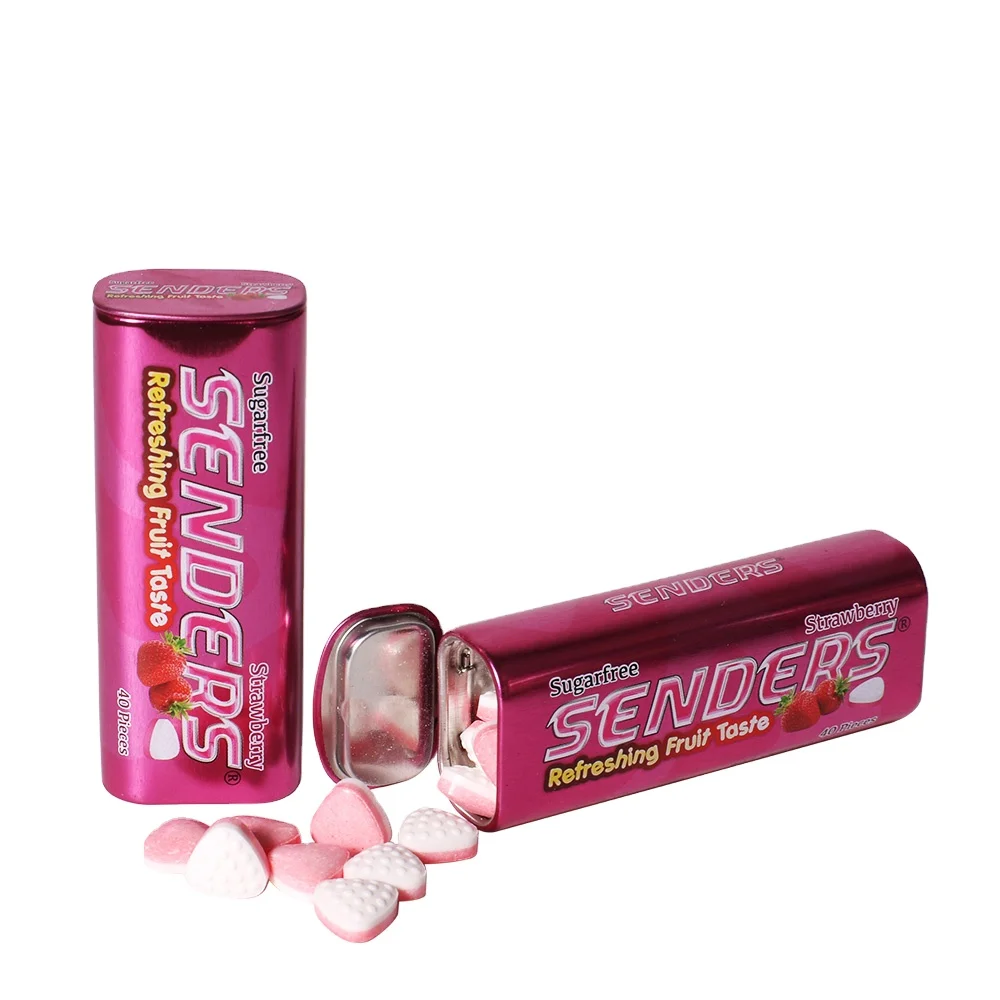 Wholesale OEM Breathy Free Tablet Confectionery Can Tin Pack Tooth Care Sugar Free Hard Mint Xylitol Candy