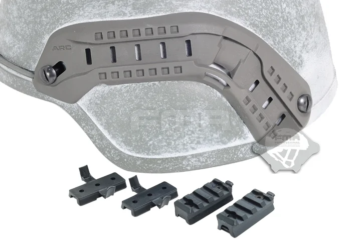 FMA ARC Rails - ACH Mich2000 with helmet rail system accessory TB923 on both sides