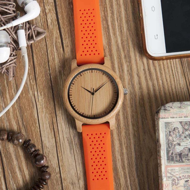 BOBO BIRD Wholesale Luxury Silicone Men Wood Watches