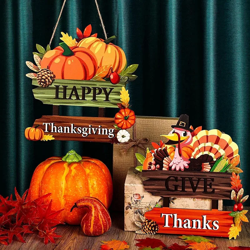 Thanksgiving wishes pumpkin decoration for autumn harvest festival Chinese family decoration for Thanksgiving party decoration