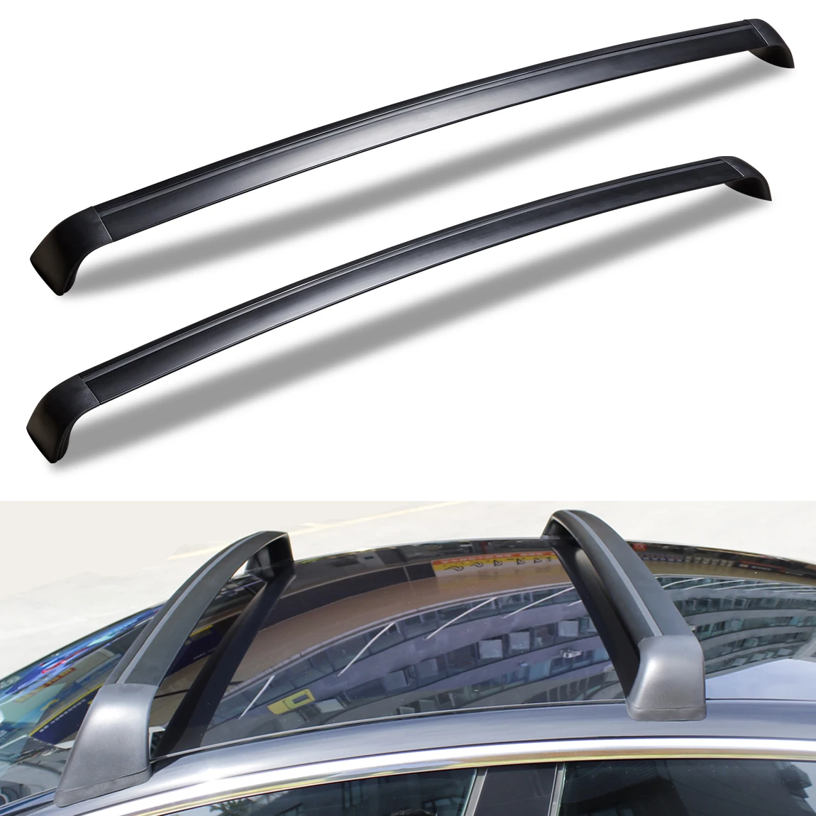 
Best Selling Car Luggage Top Cross Cargo Aluminum alloy roof rack for tesla model 3 