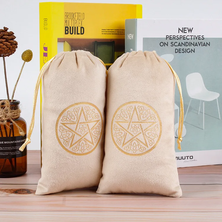 Large velvet bags wholesale jewelry velvet drawstring pouches tarot card bag