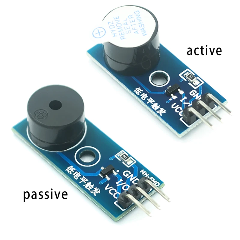 Passive/active buzzer module Triggers the buzzer control panel at a low level It is driven by 9012 triode
