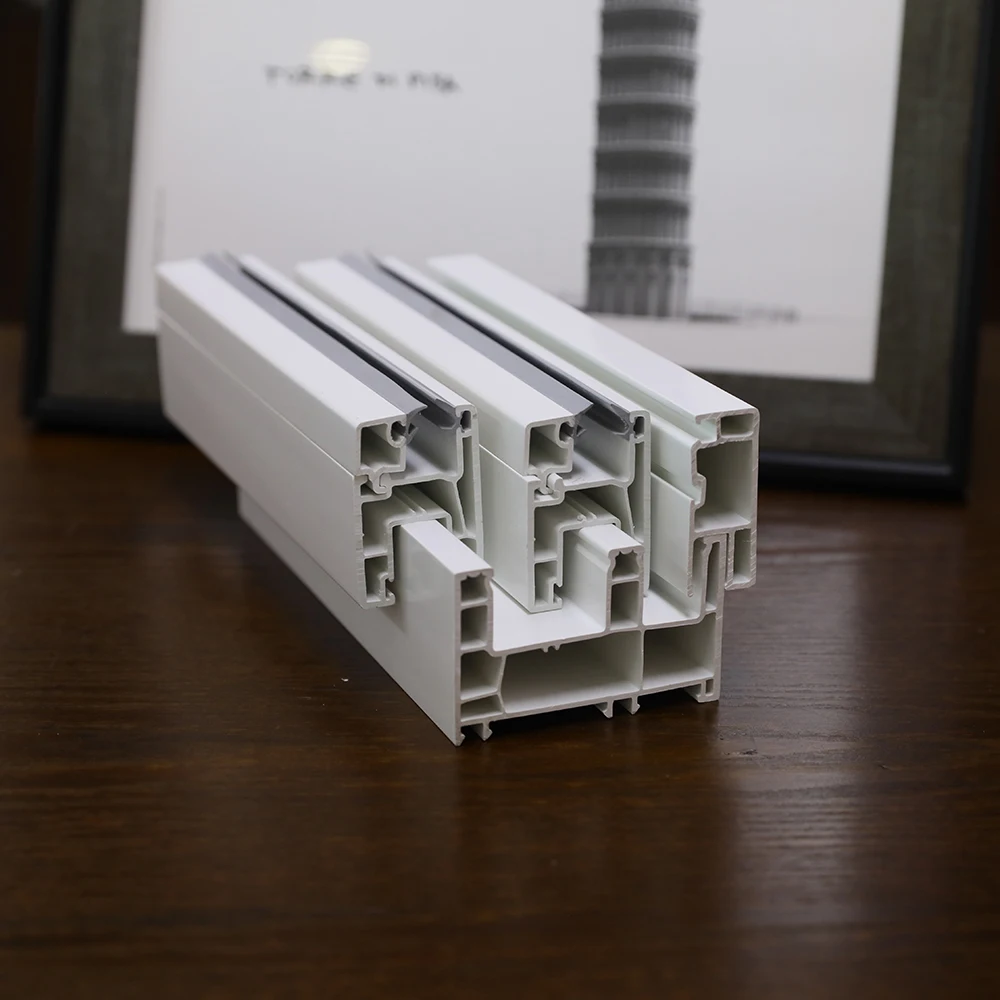standard  upvc sliding window frame extrusion profiles pvc profile with frame