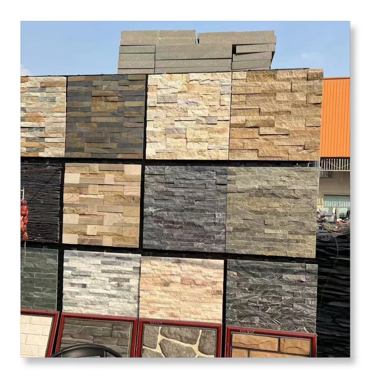 Factory high quality wholesale sandstone Classic tile sandstone comes with the cheapest exterior cladding material
