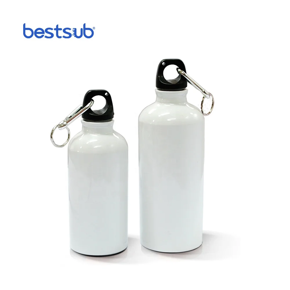 BLH3-2 500ml Metal White Sublimation Blanks Aluminum Sports Travel  Water Bottles Sublimation