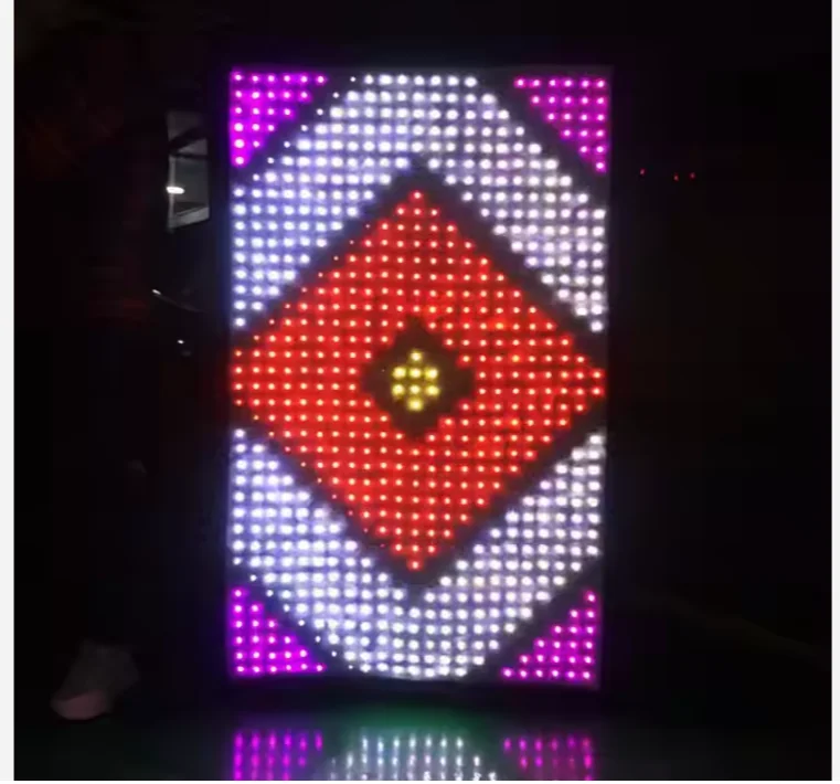 Wireless Control Programmed P20 MM high definition 3D effect size customized led dance stage flag for TV show