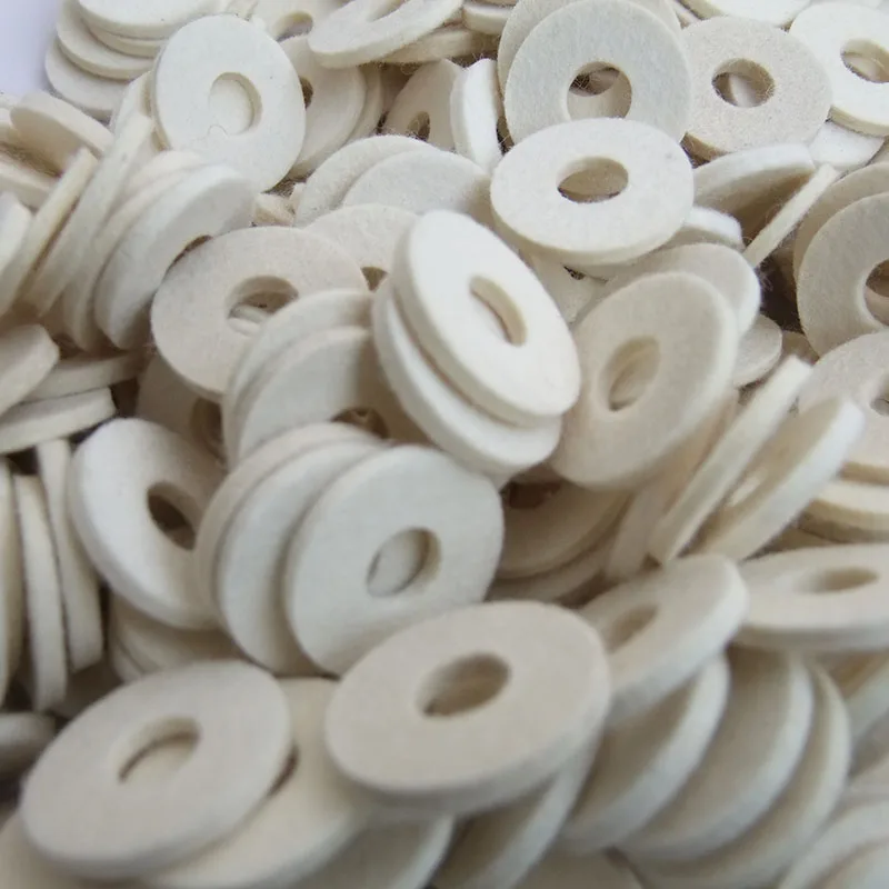 Custom wool felt washer round oil-absorbing wool gasket mechanical seal dust filter felt o-ring gasket