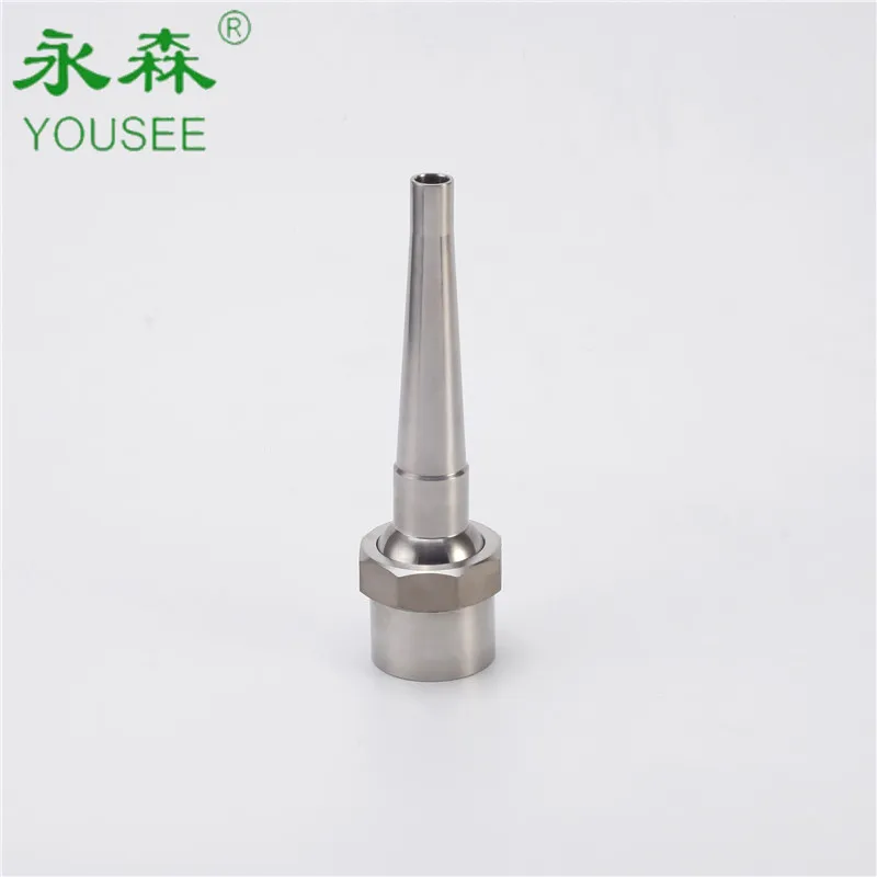 Stainless Steel Single Jet Garden Fountain Water Spray Nozzles 2'