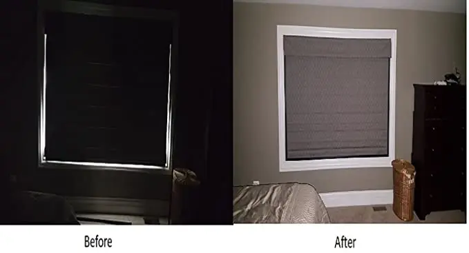 Block Sunlight Along Two Sides roller shades Plastic Angle Blinds Light Blocker zebra blinds Along Sides of Blackout zebra blind