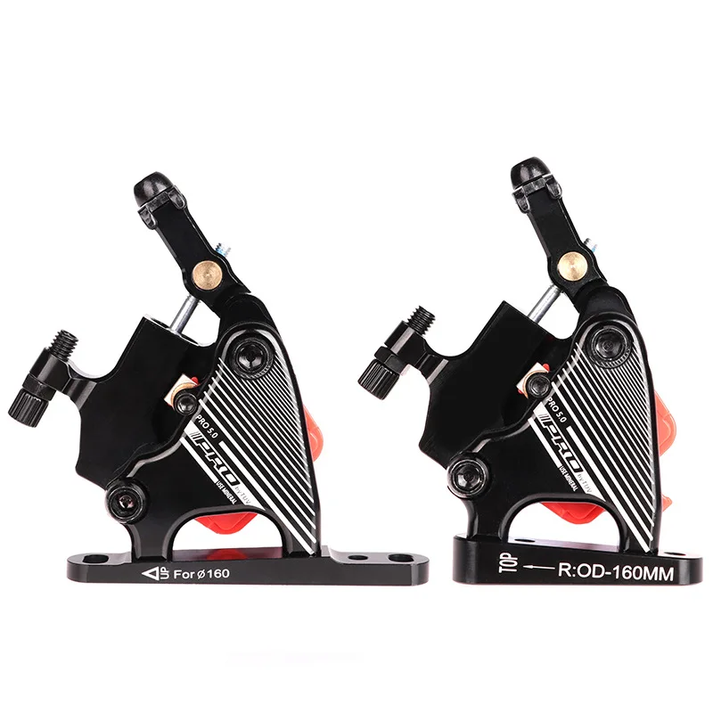LS Bicycle Parts IIIPRO Road Bike Brake Calipers Front & Rear 140mm 160mm Rotor 2 Piston Line Pulling Hydraulic Disc Brake