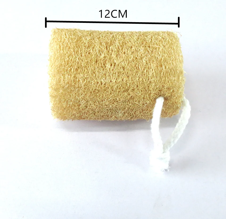 12CM Skin Cleansing Exfoliation Bathing Back Caring Spa Body Shower Puff Scrubber Farm Natural Organic Loofah Sponge