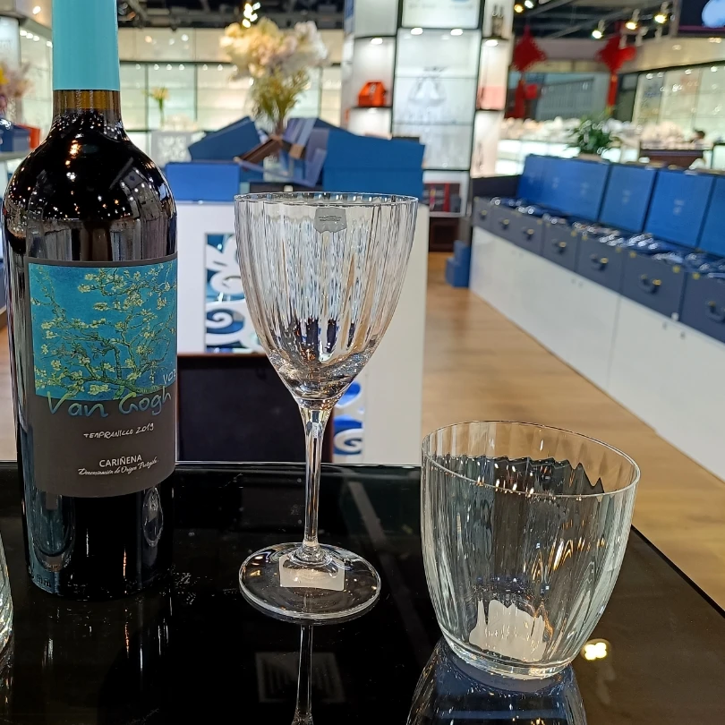 Lead Free Crystal Optical shining Wine Glass Goblet Kate Series For Home Hotel Restaurant Wedding Party